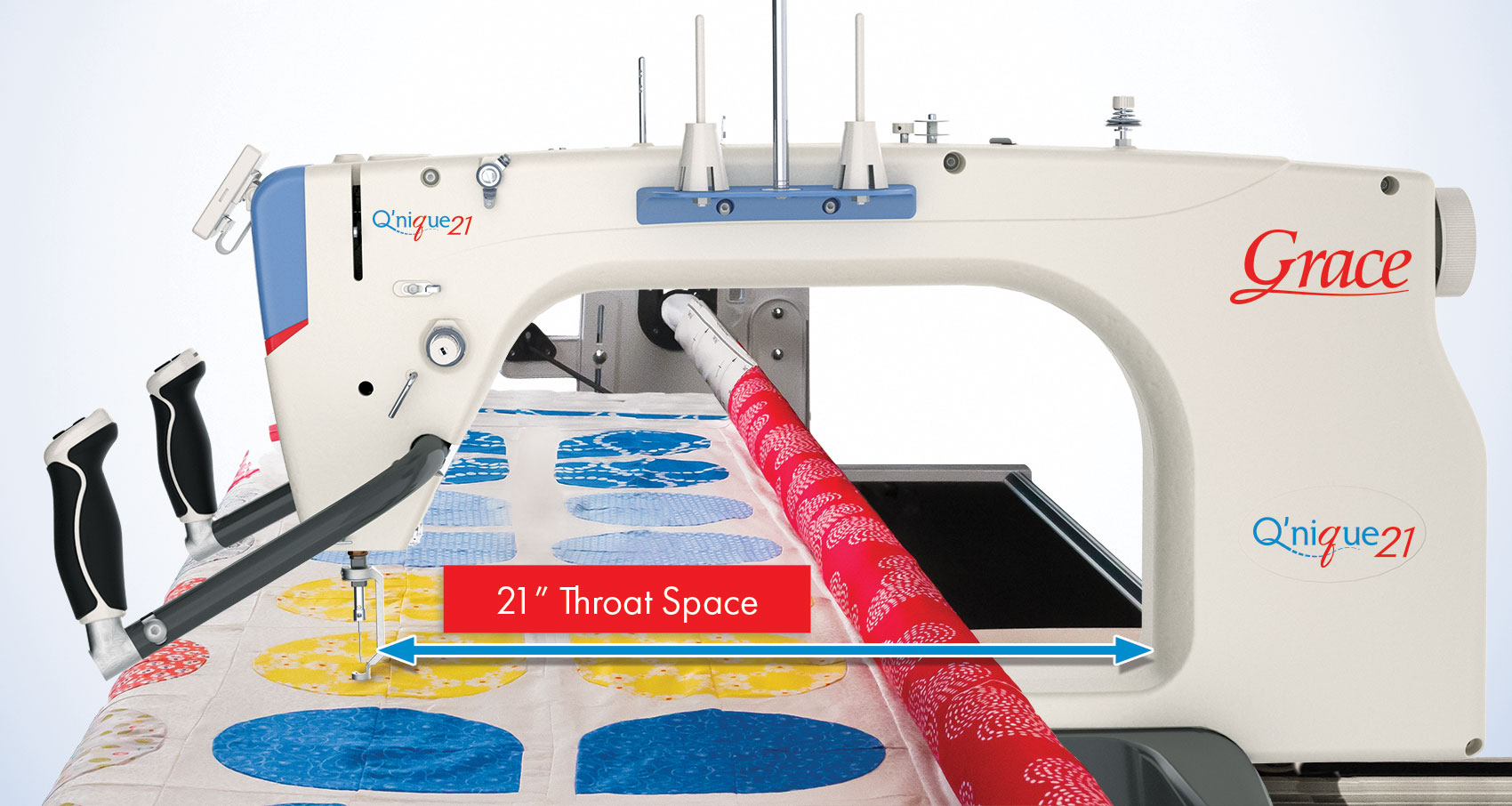 Q'nique 21 R longarm with Continuum 8 foot frame